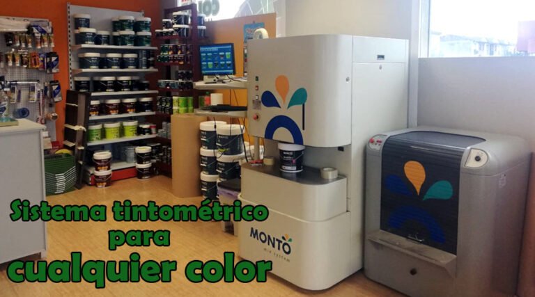 Sistema tintométrico para ofrecer cualquier color de pintura Sistema tintométrico para ofrecer cualquier color de pintura